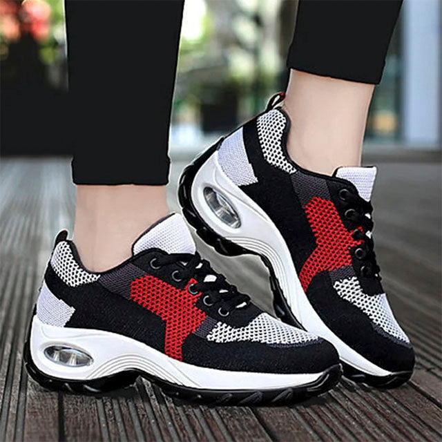 Atmungsaktive Turnschuhe In Farbblöcken Schwarz