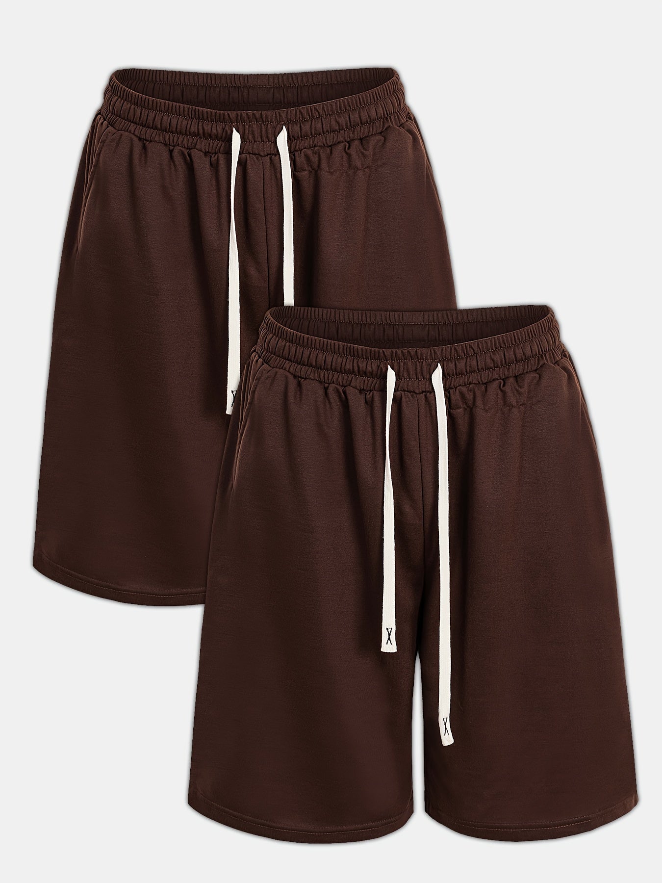 Men's grey drawstring shorts - Max