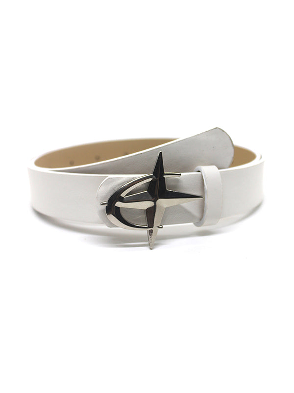 Multicolored Y2k street star moon belt with buckle