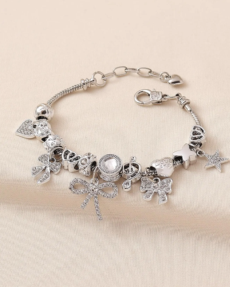 Armband Strass Schleife
