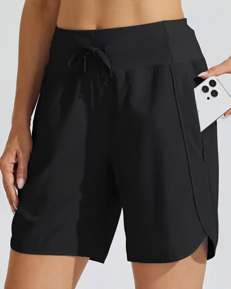 High-Waist-Shorts mit Bauchkontrolle, athletisch