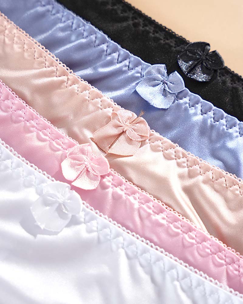 Unterhose Damen Elegant Satin Spitze