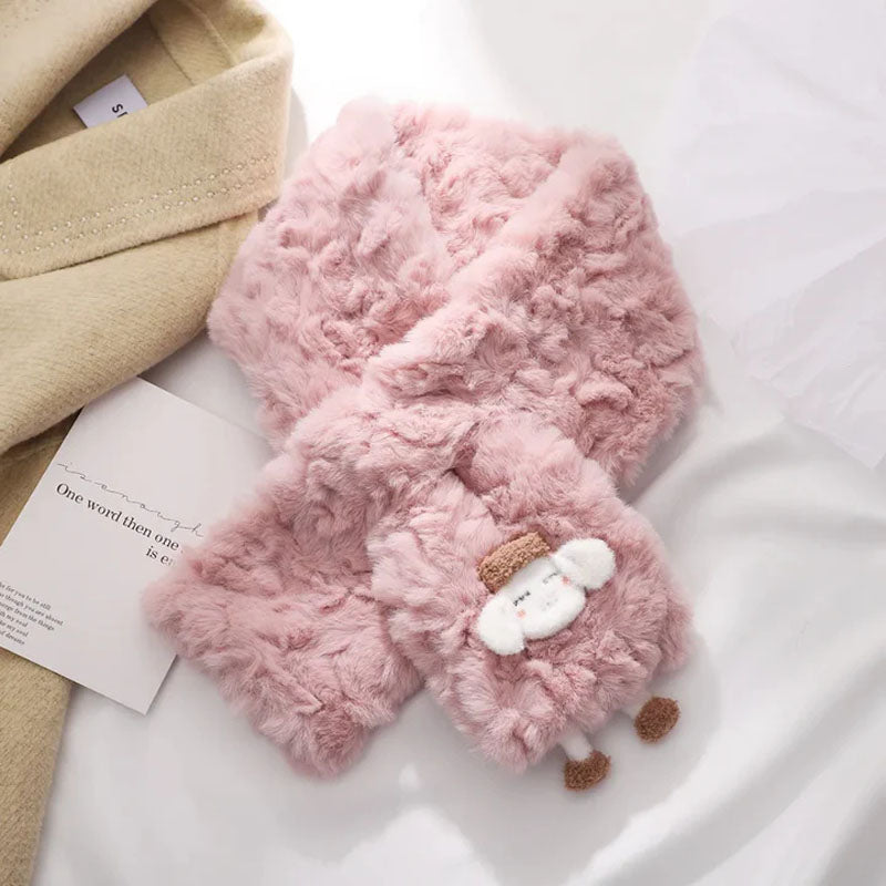 Cartoon Warmer Schal Rosa