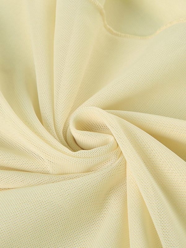 Gelbes Y2k American Floral Print Two Piece Set