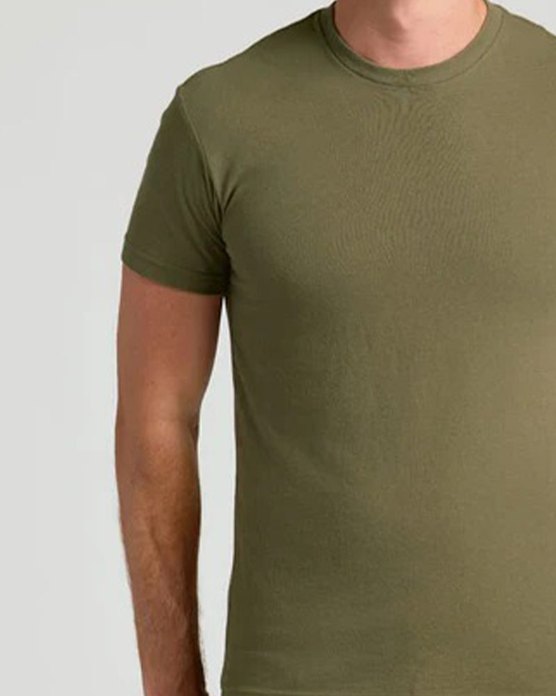 Top Herren Unifarben Kurzarm