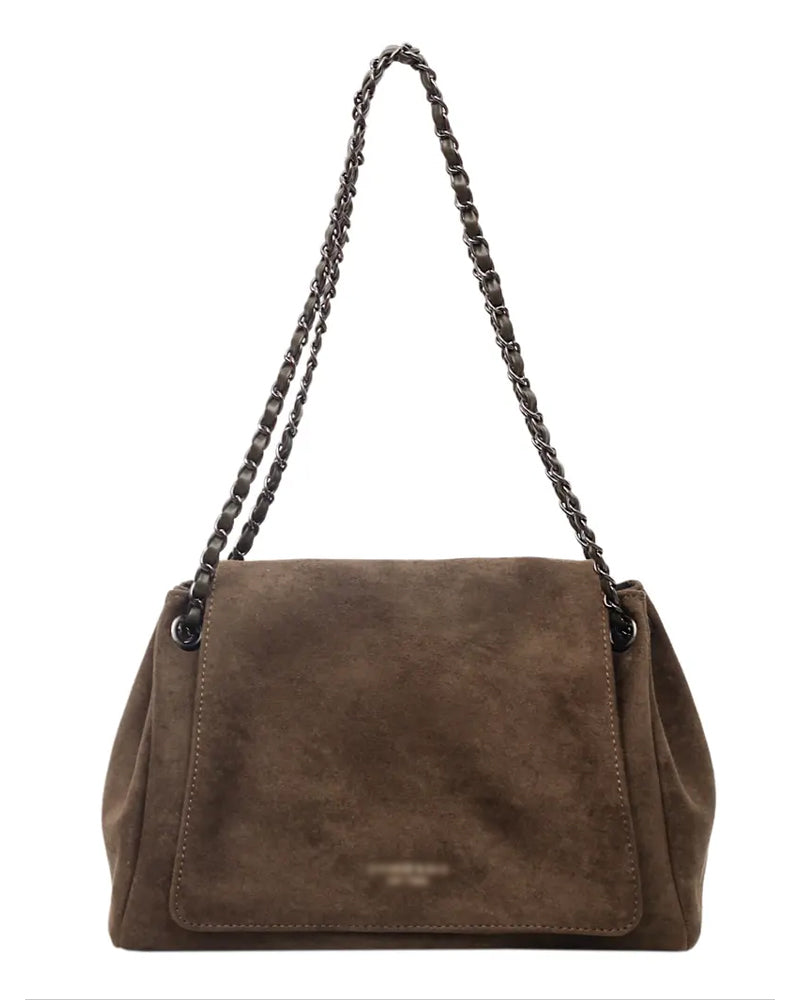 Tasche Einfach Wildleder Umhängetasche Schulter
