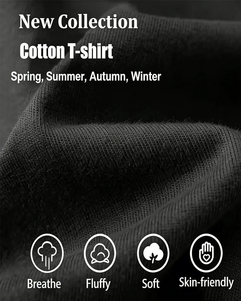 T-Shirt Herren Novelty-Print Kurzarm