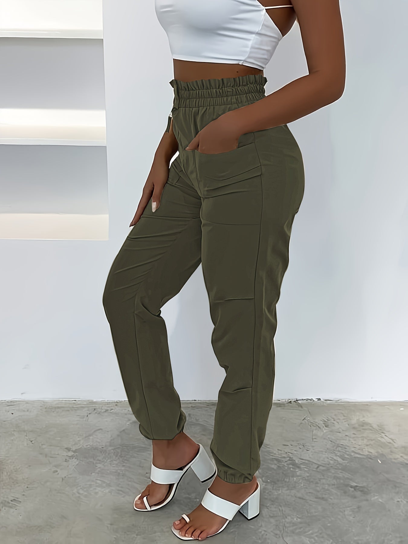 Beige Cargo Pants - Mila