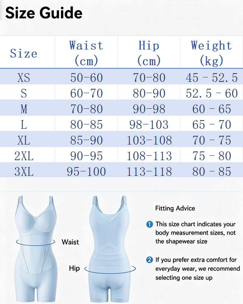 Kühlender Bauchkontroll Po-Lift Shapewear Bodysuit