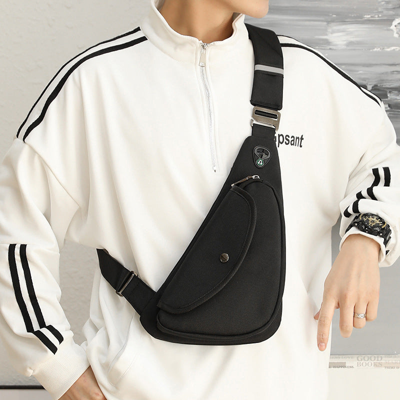 Herren Crossbody-Brusttasche Schwarz