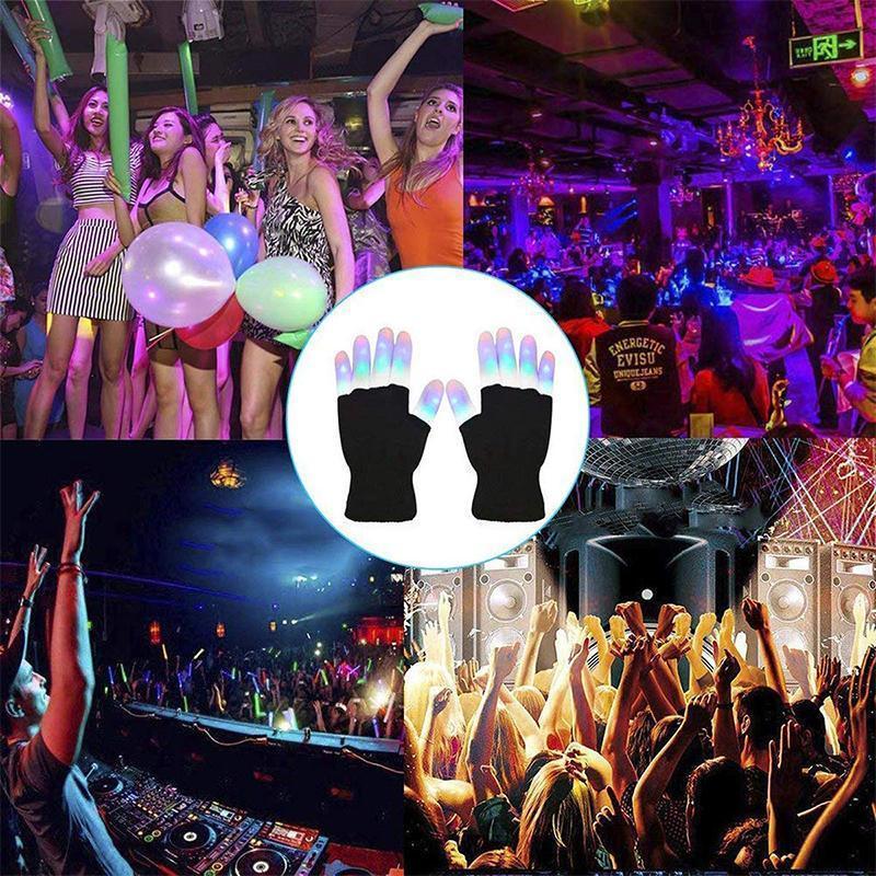 Leuchtende Handschuhe 3 Farben 6 Modi