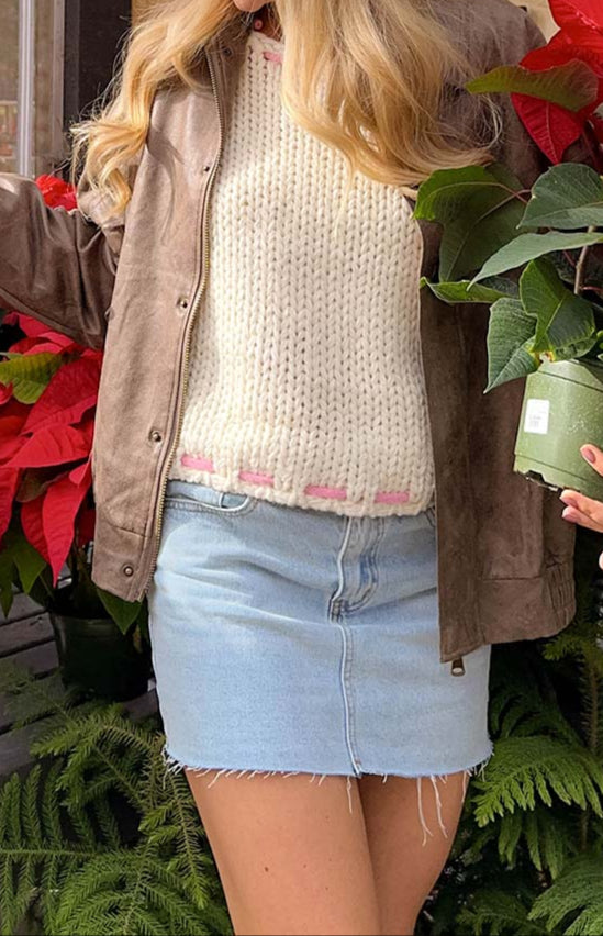 Ravenna Cremefarbener Pullover