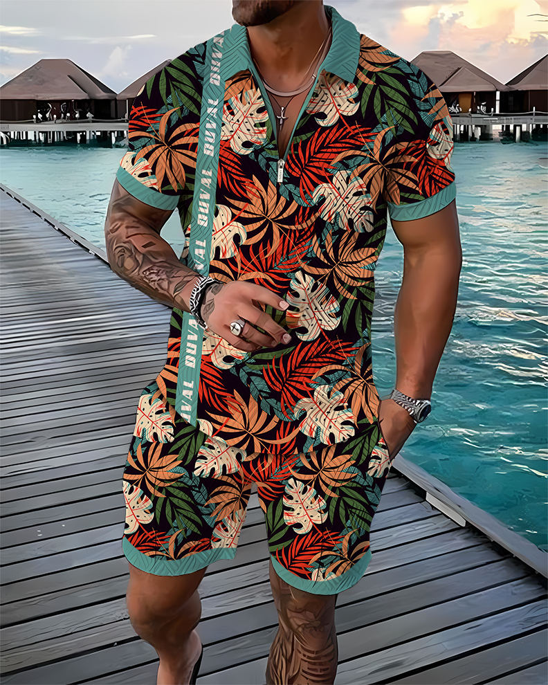 Oahu Hawaii Region Polo Shirt & Shorts Set