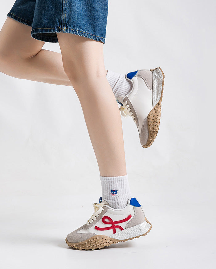 Hidden Wedge Foam Sole Chunky Ugly Sneakers