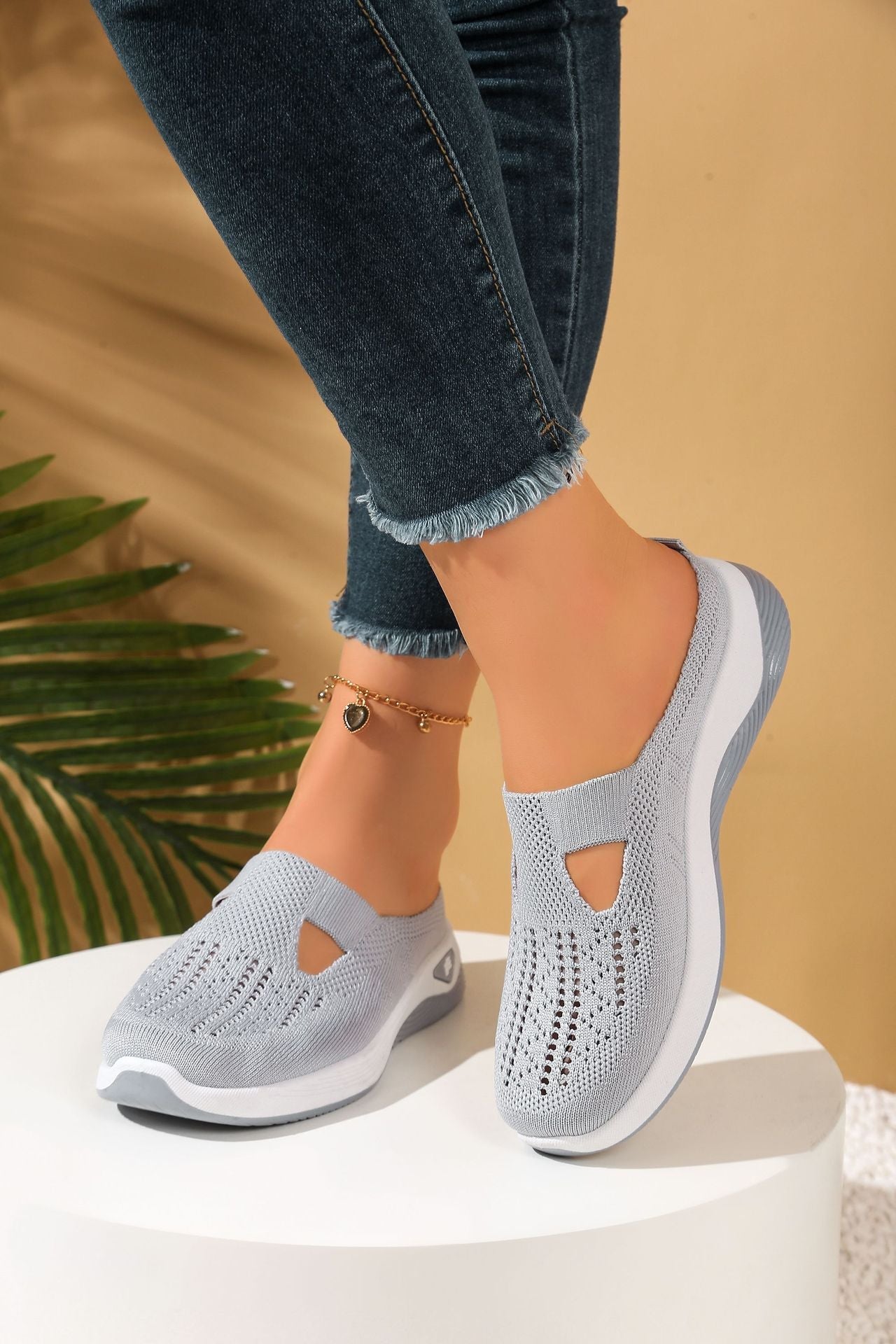 Casual comfort Breathable Knit Slip-on Shoes