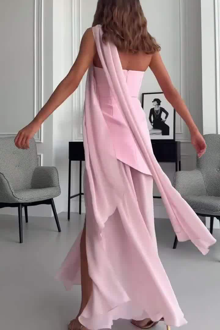 Chic strapless tube semi-sheer hem vacation dress