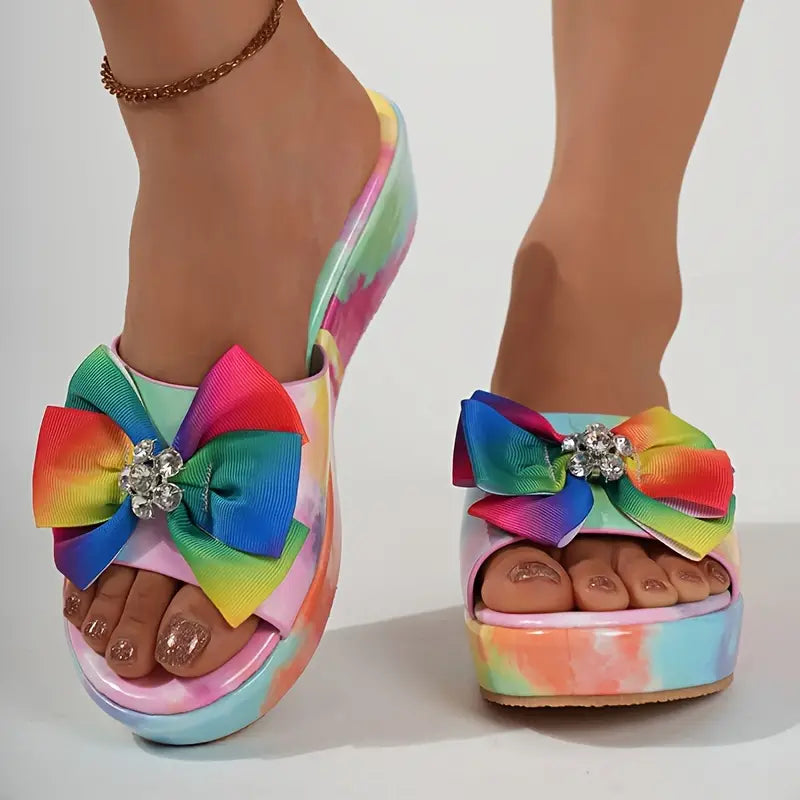 Sofia - Damen Tie-Dye Freizeit Sandalen mit Komfort