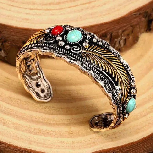 Vintage Armband Mit Blattmuster