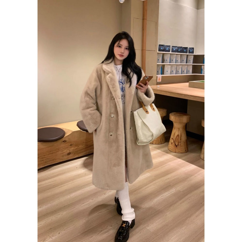 Oversized Faux Fur Coat for Women - Marisa