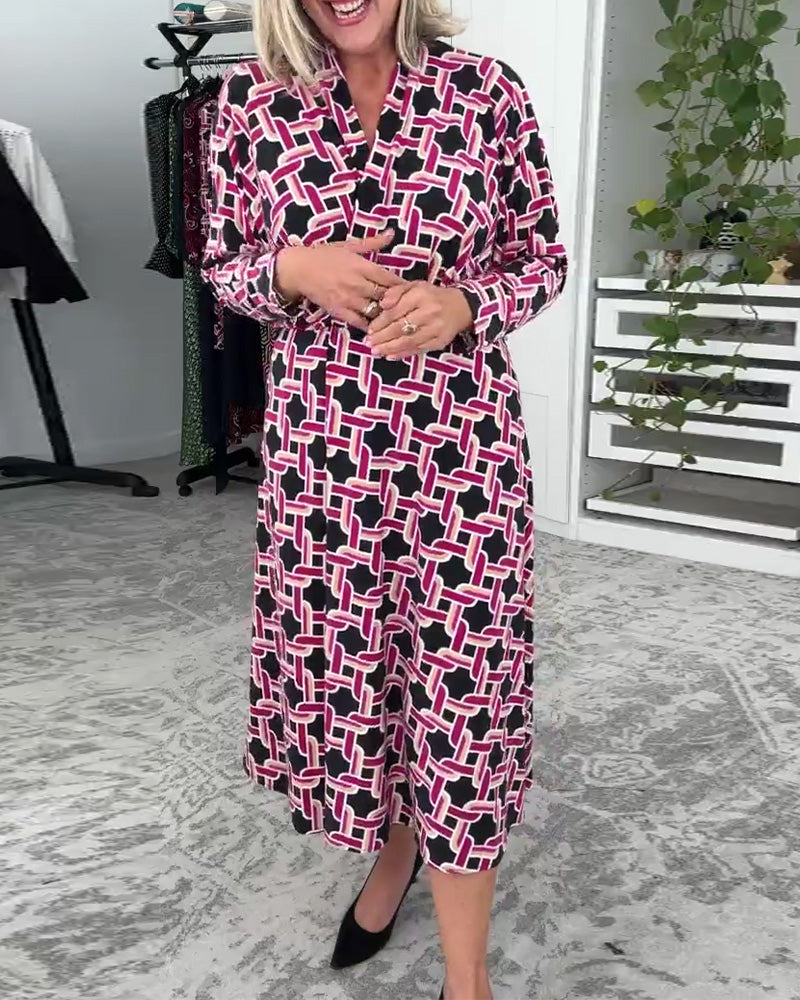 Kleid stilvolles Hahnentritt elegant