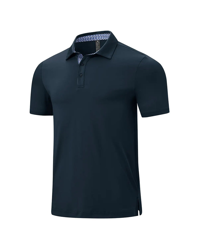 Kontrastkragen Poloshirt