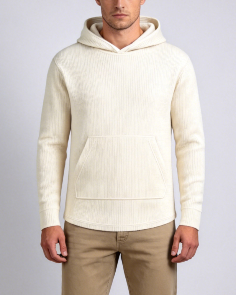 Sweatshirt Kapuze Waffelstrick Freizeit