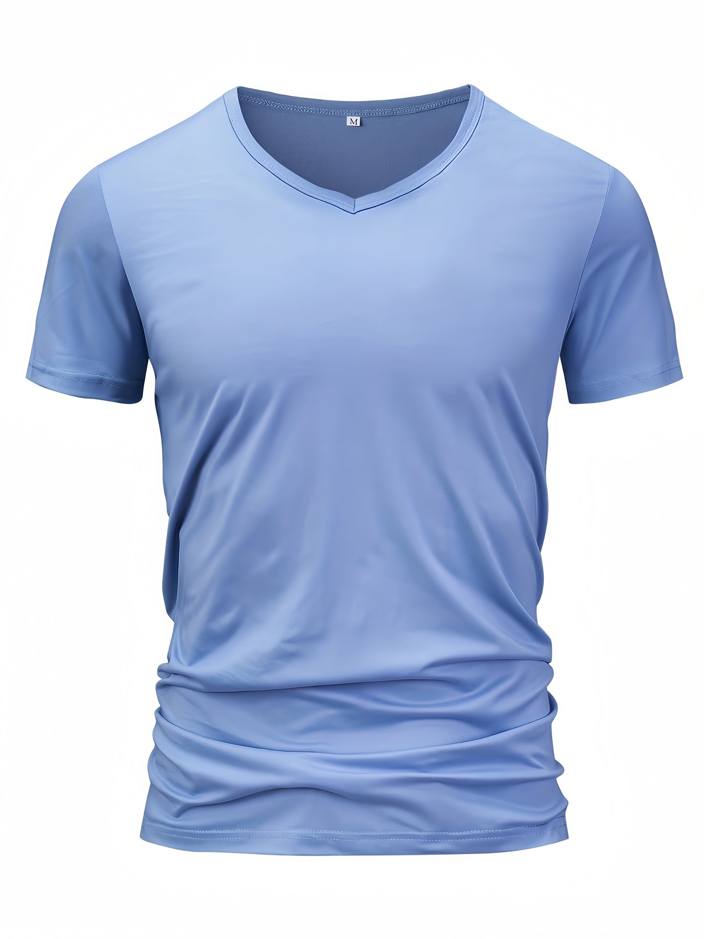 Black V-neck T-shirt - Leon