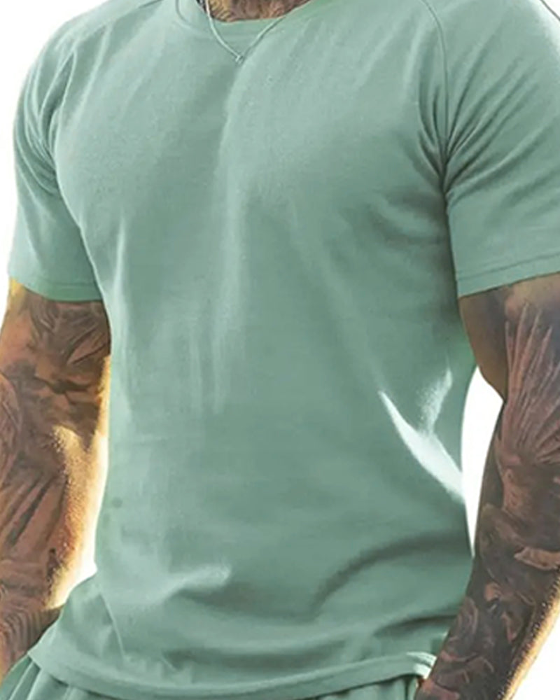 Set Rundhals Casual Sportlich