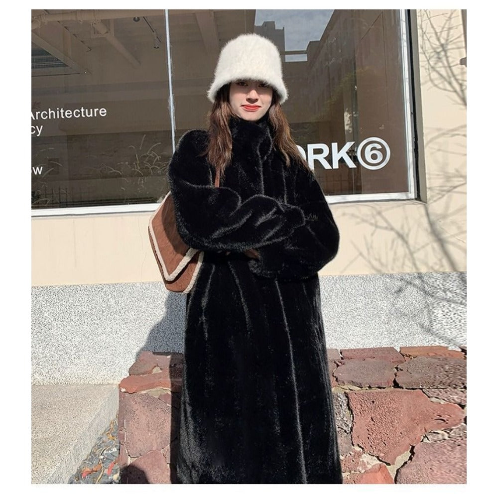 Long Faux Fur Coat for Women - Liana