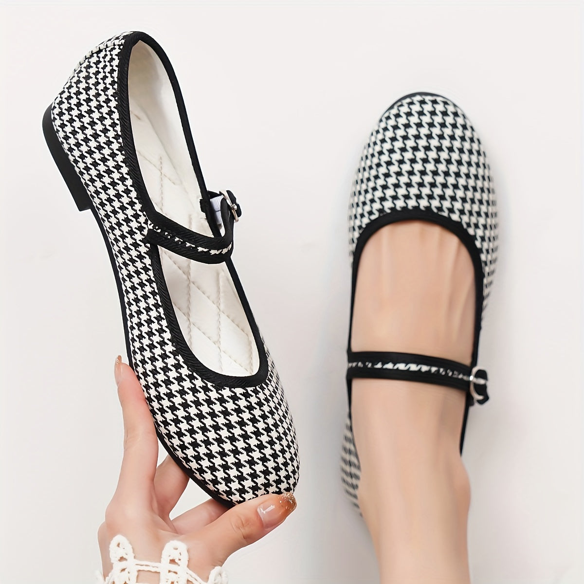 Red Flat Shoes - Anna