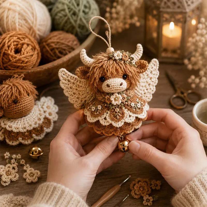 🪽 Tier Engel Häkel Verzierung DIY Set