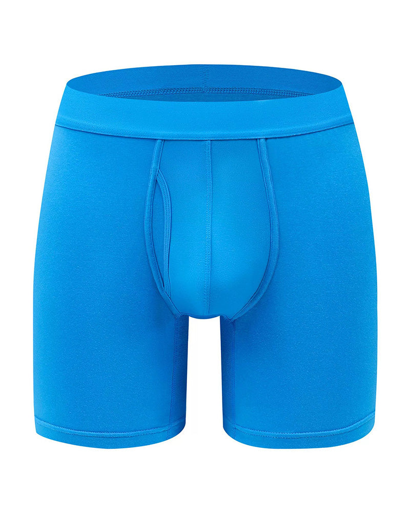 Herren Einfarbig Bambusfaser Dehnbare Boxershorts, Atmungsaktive Bequeme Unterwäsche Für Den Täglichen Gebrauch, Lässige Herren Unterwäsche Für Alle Jahreszeiten