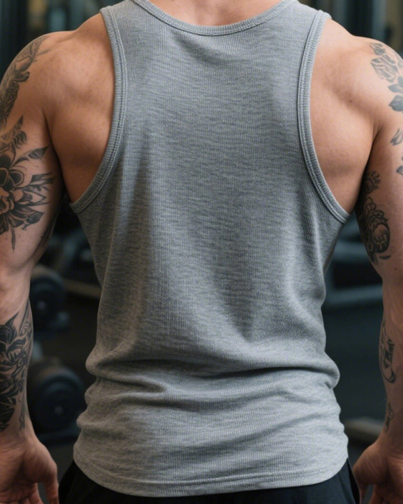 Top Herren Baumwolle Fitness