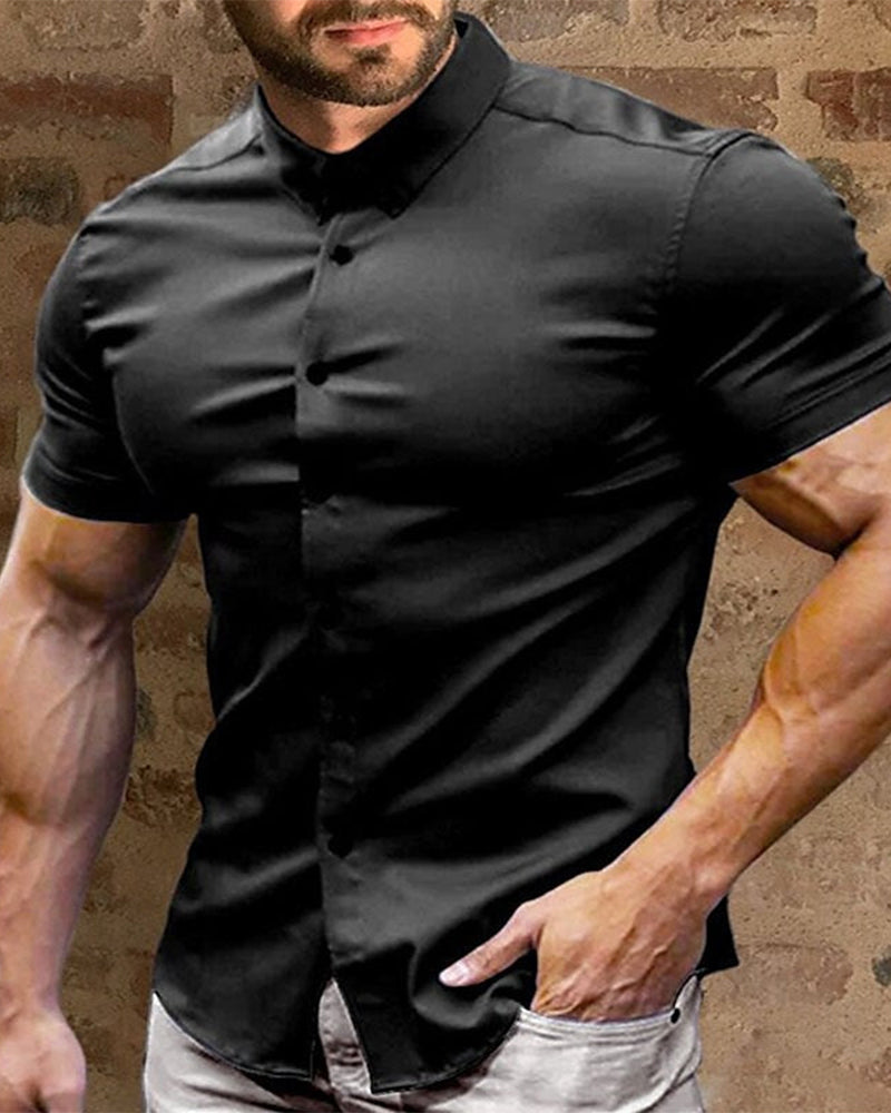 Hemd Herren Kurzarm Stretch