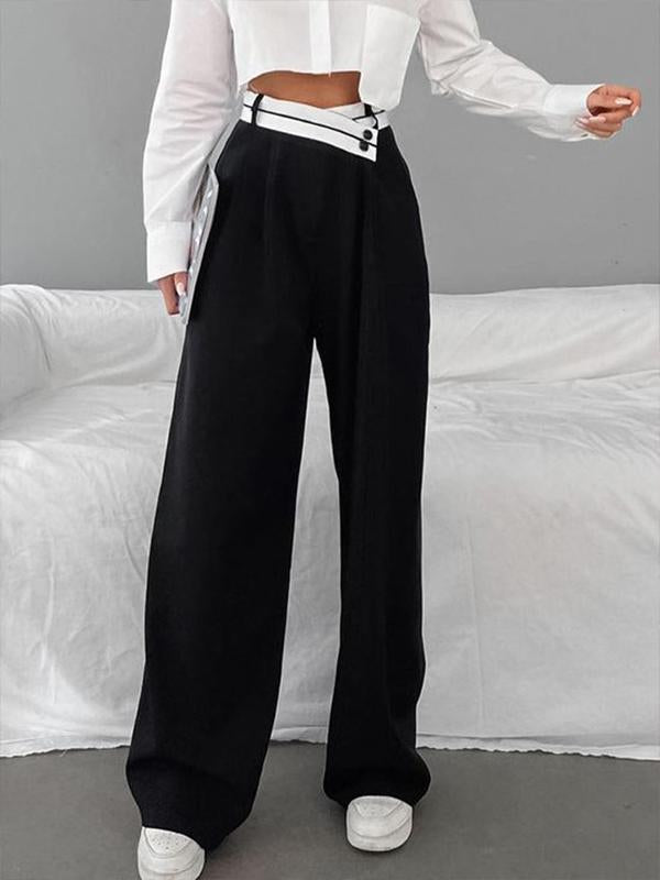 Ava - Elegant black Marlene trousers