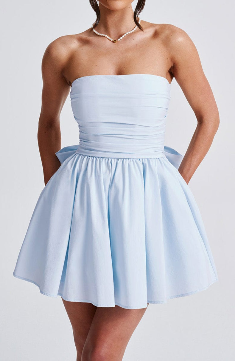 Primavera Mini Kleid - Blau