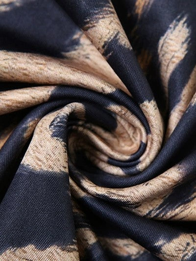 Vintage leopard print halter neck tie top & mini skirt two piece