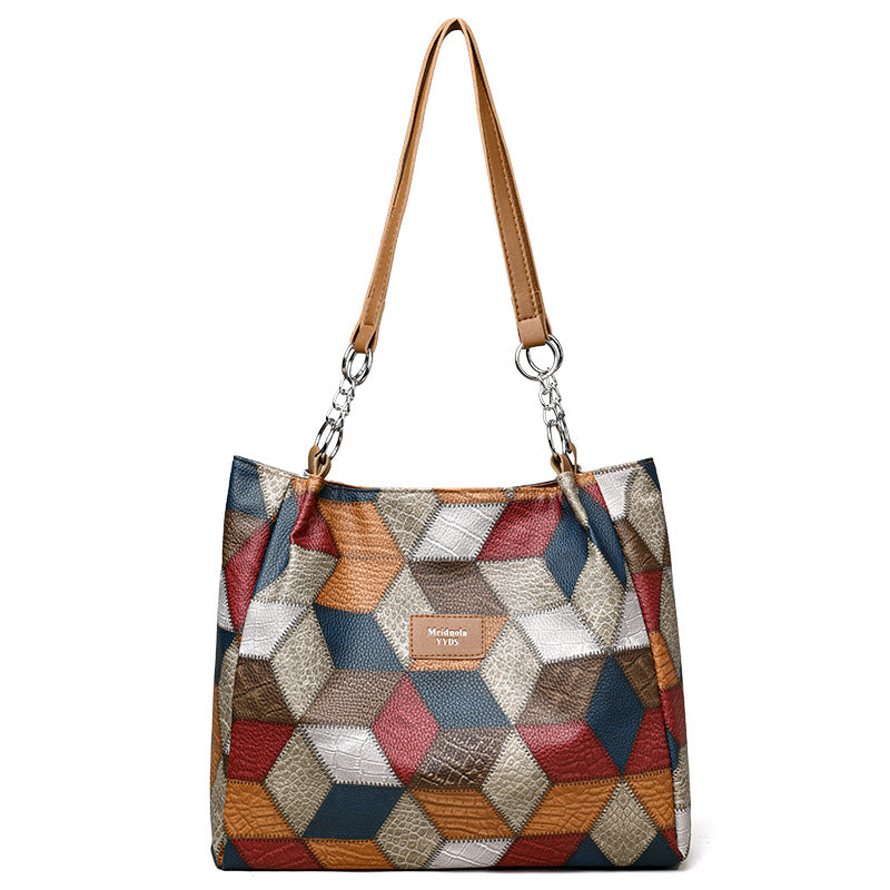 🔥2026 Verkaufsschlager 50 % Rabatt💥Patchwork-Tragetasche für Damen