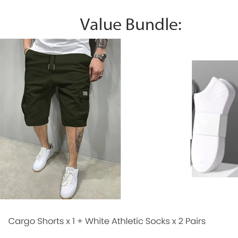 📢📢50 % Rabatt!! ⏰Leichte Cargoshorts – Atmungsaktives Material, knielang. Sichere Taschen für Handy und Schlüssel. Bequem den ganzen Tag. ✅☀️