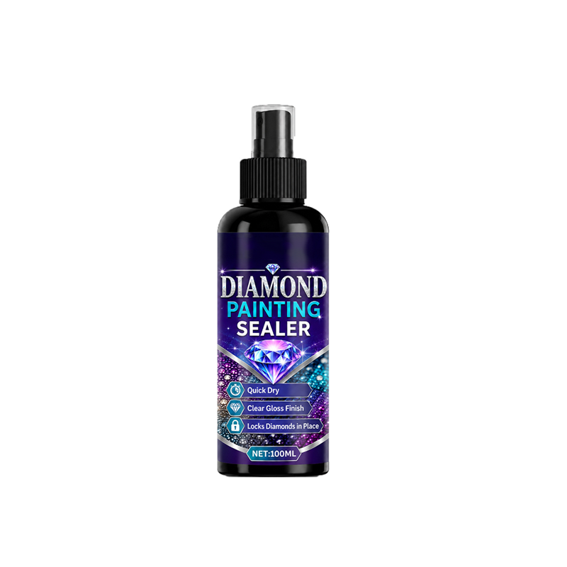💎✨ Diamantmalerei-Versiegelung – fixiert die Steinchen, sorgt für glänzenden Glanz, trocknet schnell und hält lange.