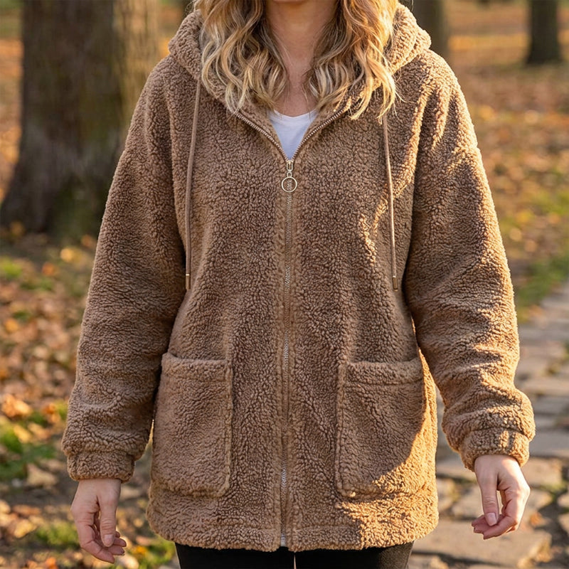 📢📢50%Rabatt!!!🎉✨Weites Sherpa-Hoodie-Sweatshirt für Damen