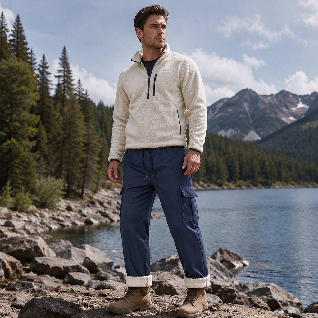 📢 Kundenliebling! 🔥 50% RABATT – Warme Herren-Cargohose mit Plüschfutter