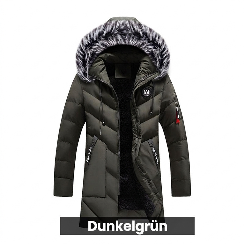 📢🎉50%Rabatt!!!🛍️✨Tolles Geschenk - Warme, lange Kapuzenjacke für Männer für kaltes Wetter