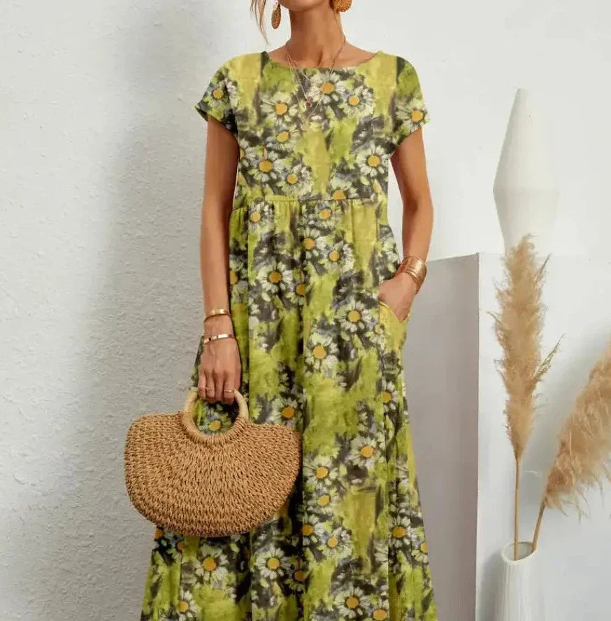 Charming pink summer dress - Lara