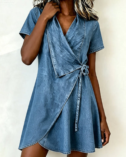 Kleid Designer Denim Kurz