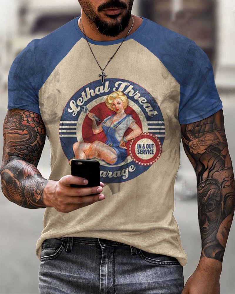 Le Mans Print T-Shirt