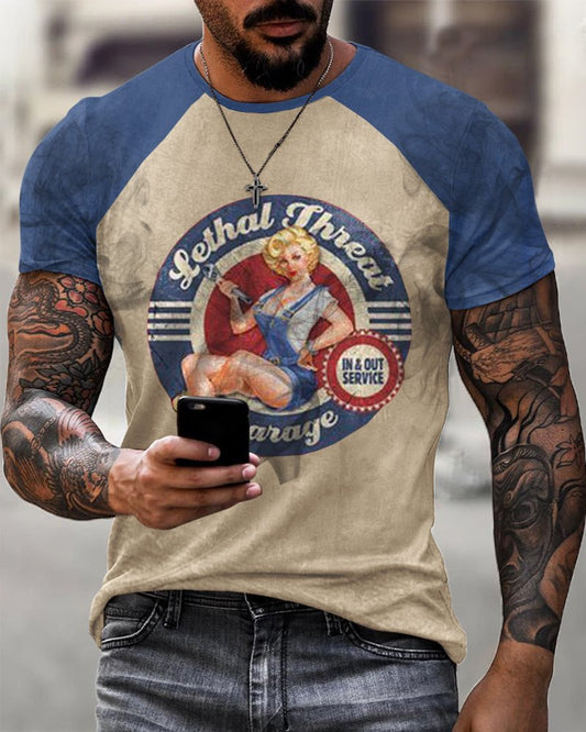 Le Mans Print T-Shirt