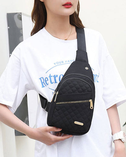 Tasche Damen Mode Bestickt Gesteppt Brust