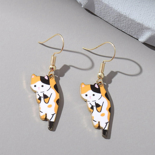 Süße Katzenohrringe Muster