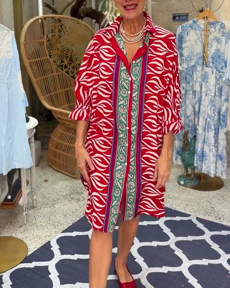 Kleid Bohemian Hemd